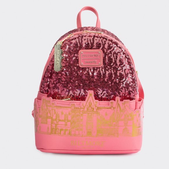 Biltmore x Loungefly Pink Sequin Backpack - Brand New With Tags
